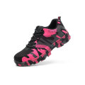 Hot Selling Anti-Slip Industrial Pink Camouflage Safety Shoes